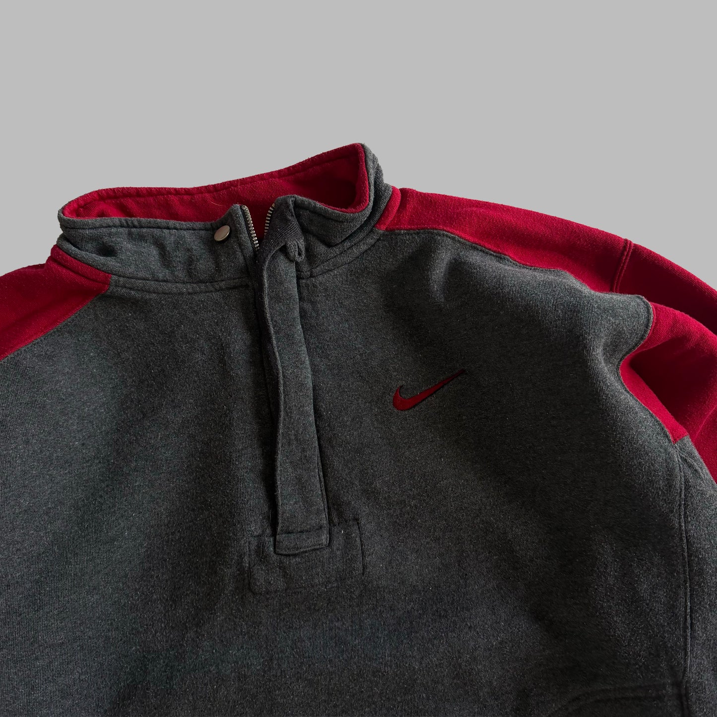 90s Nike Panelled Quarter Zip - M