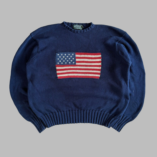 90s Polo Ralph Lauren Country Flag Knit - XL