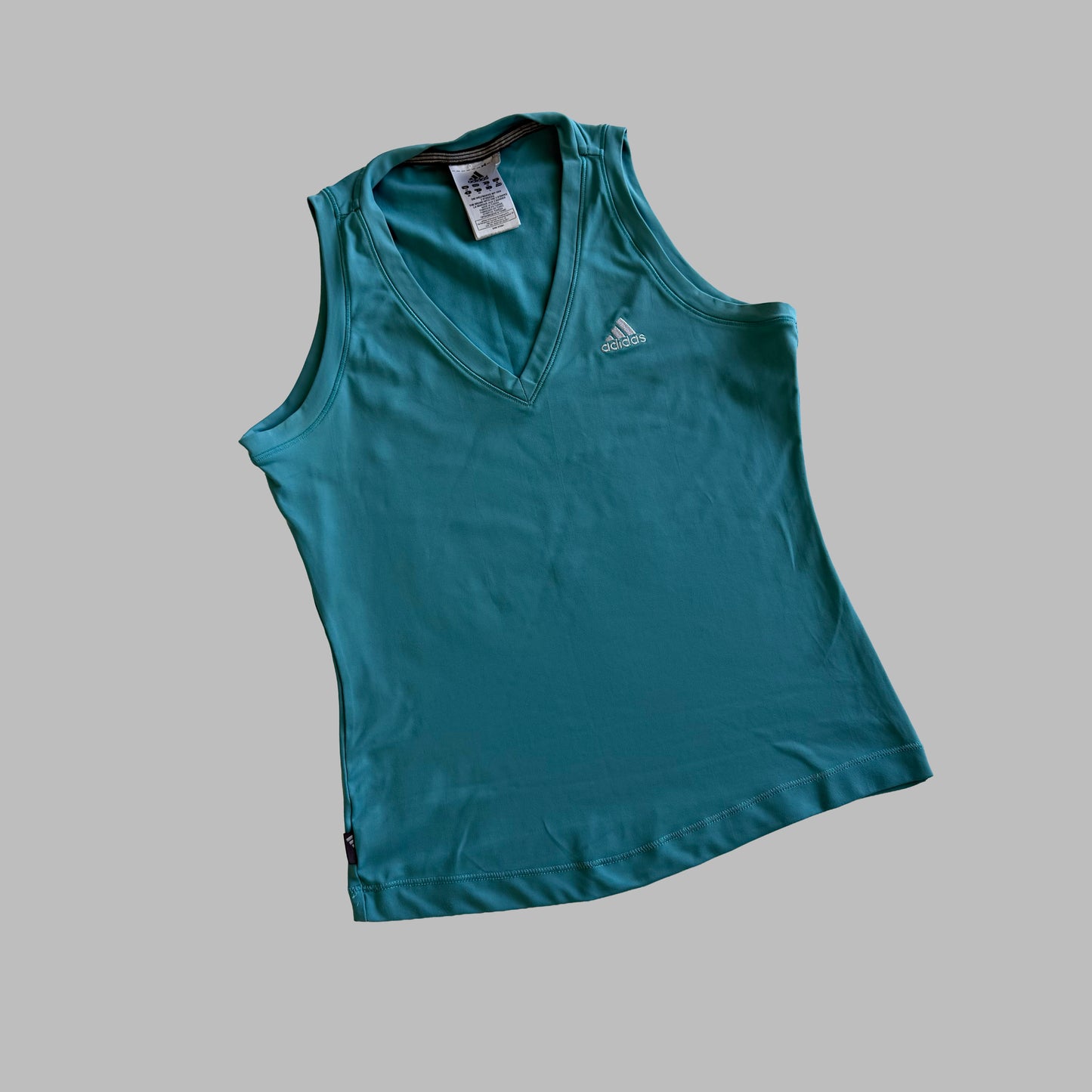 Y2K Adidas V-Neck Activewear Vest - L