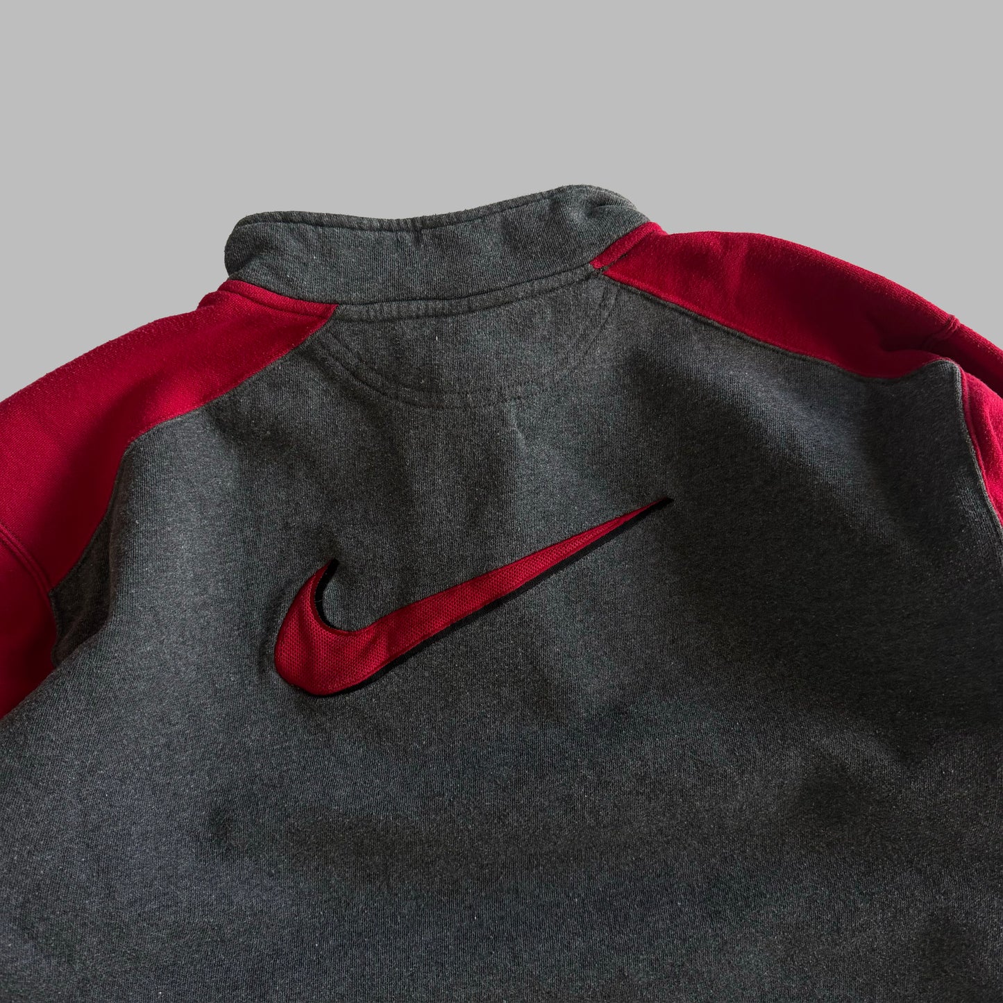 90s Nike Panelled Quarter Zip - M