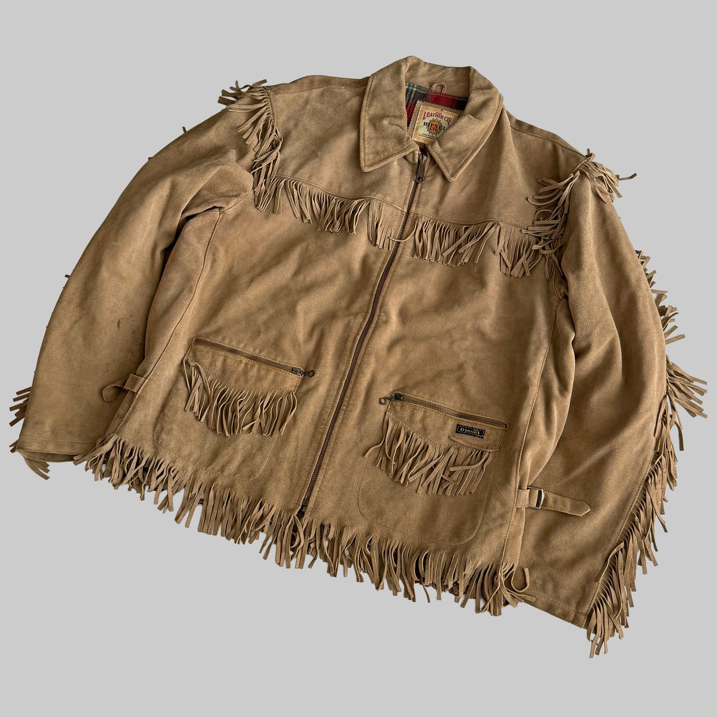 Diesel Suede Tassel Jacket - Large