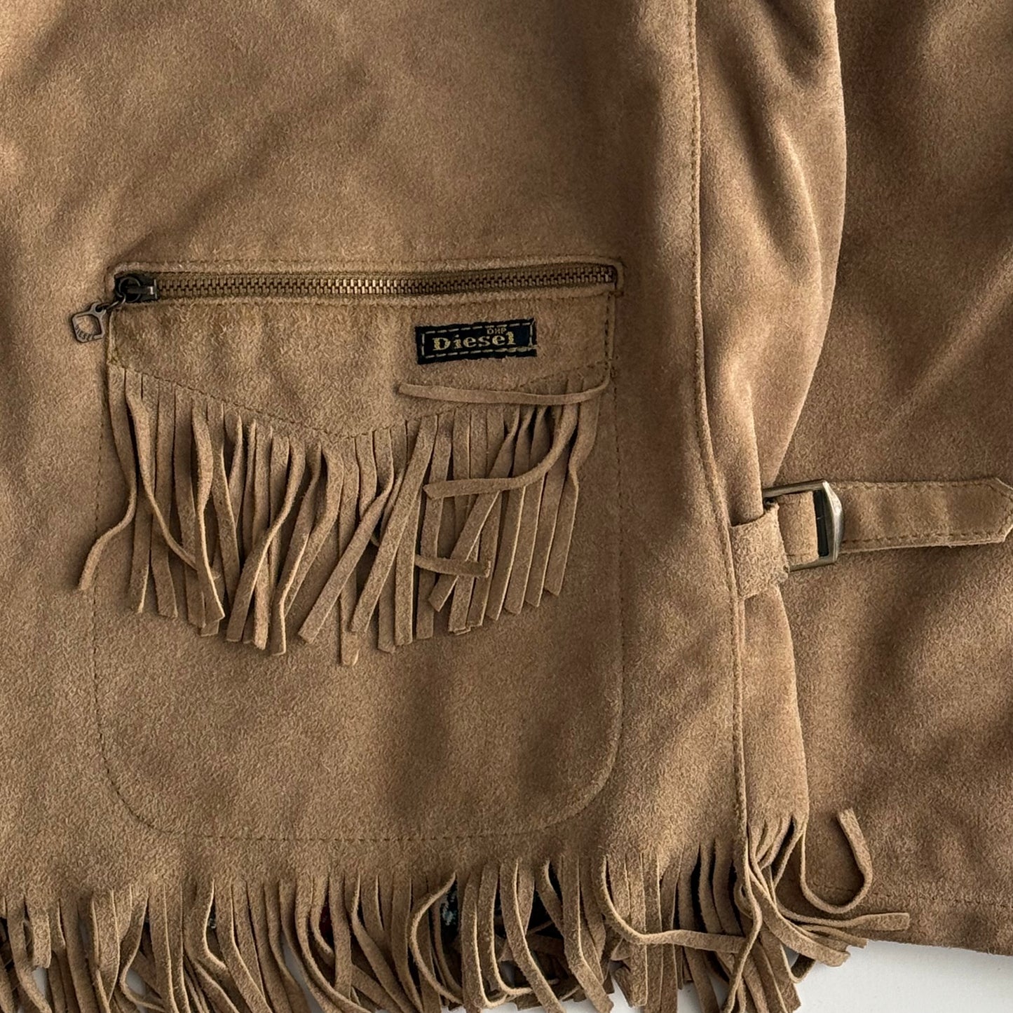 Diesel Suede Tassel Jacket - Large