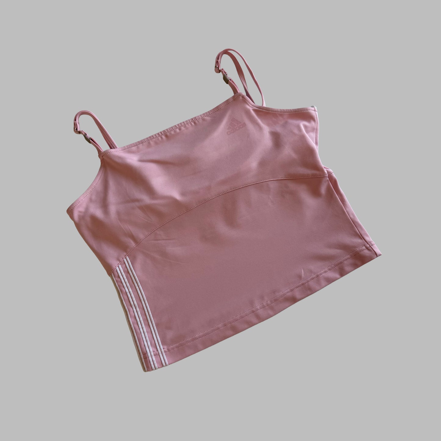 Y2K Adidas Square Neck Activewear Tank - L