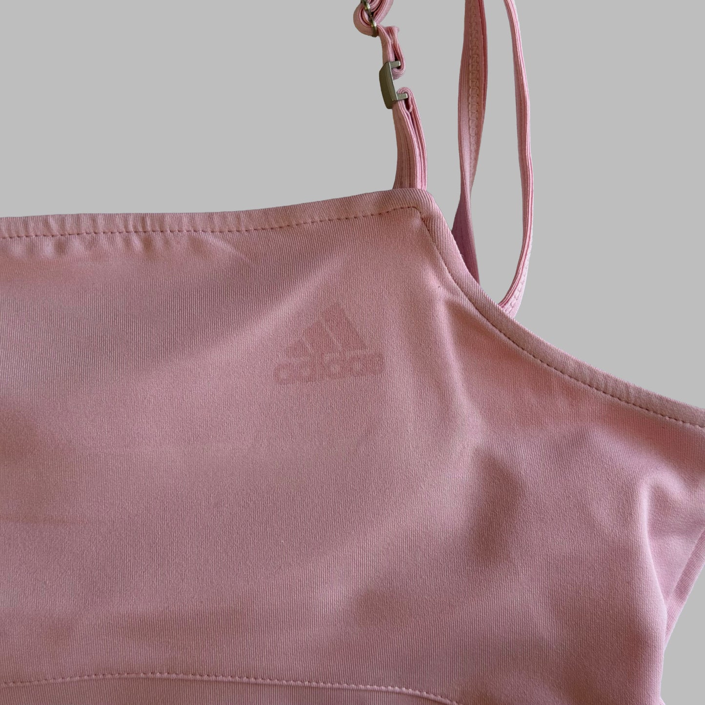 Y2K Adidas Square Neck Activewear Tank - L