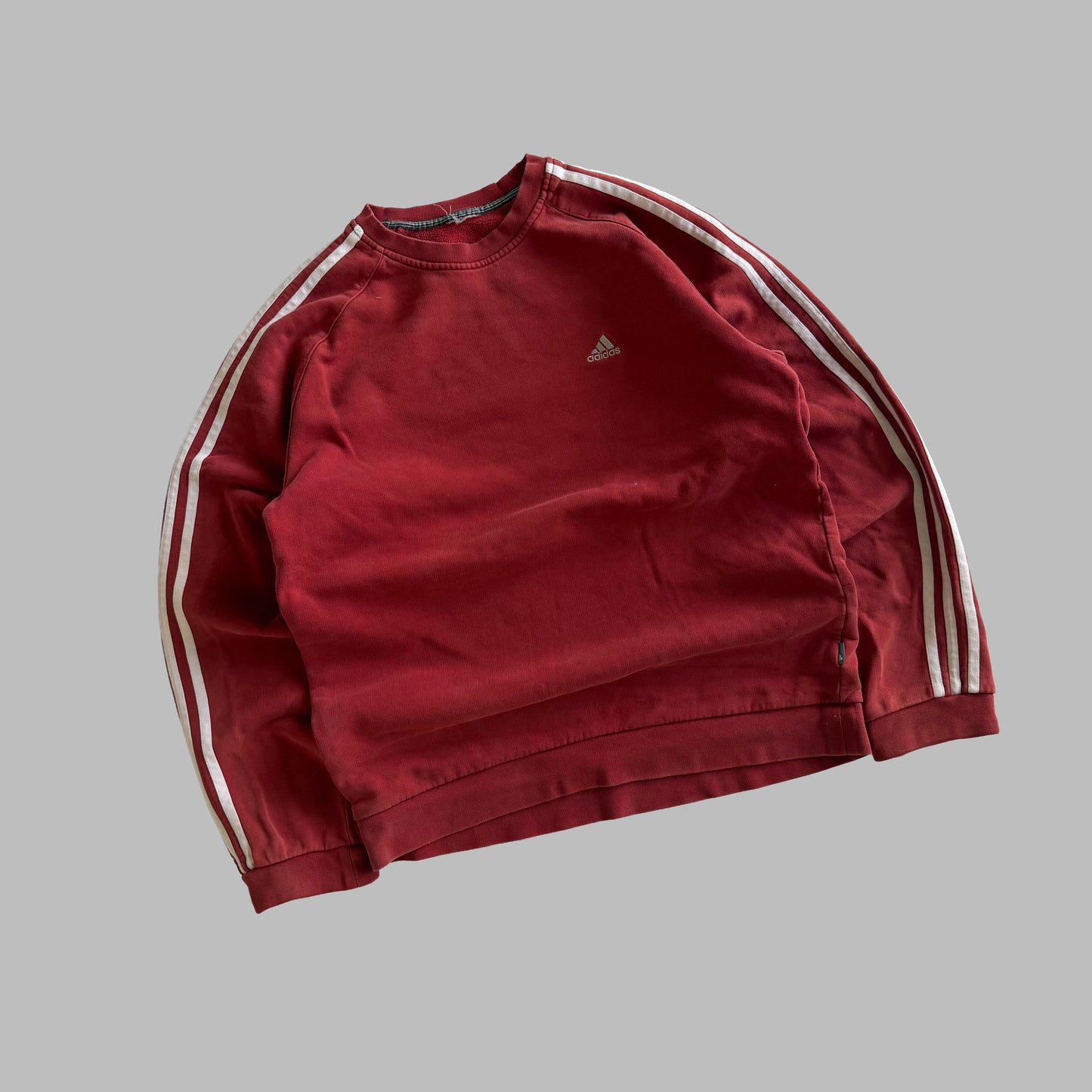 Adidas Three Striped Sweatshirt - M