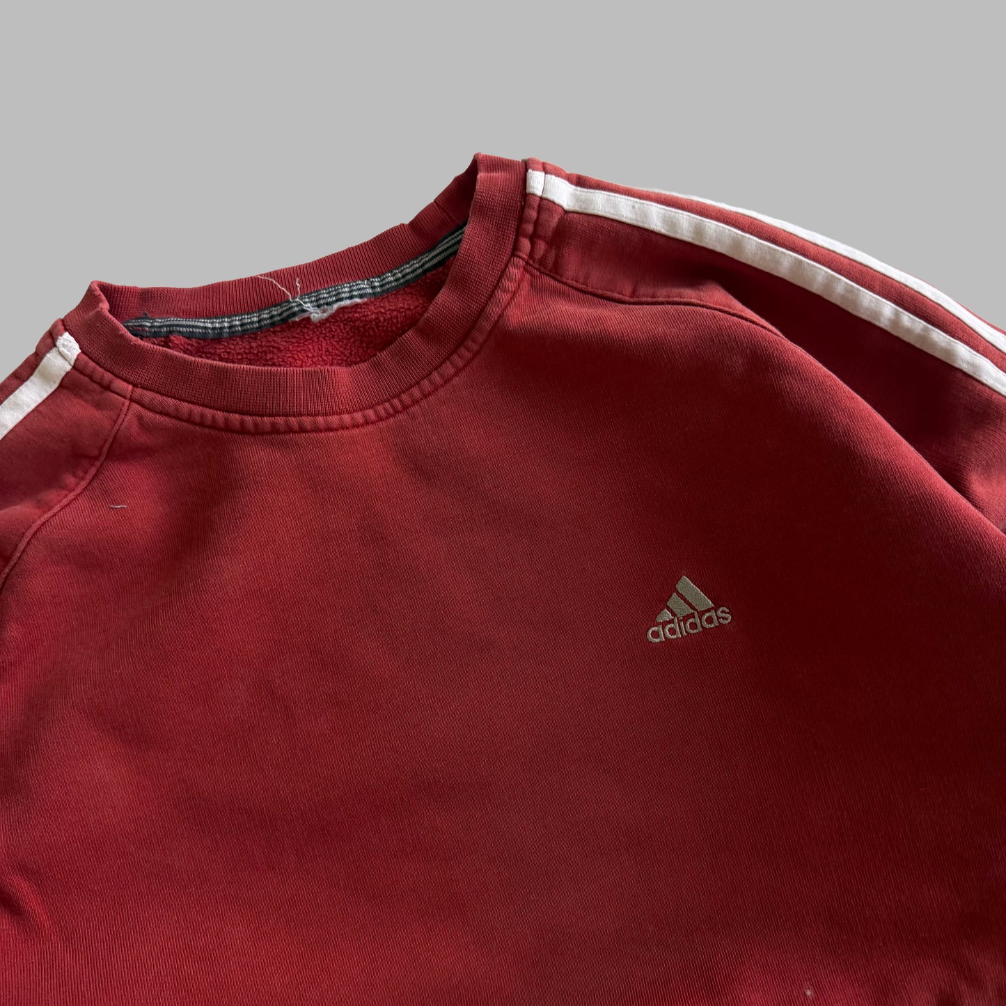 Adidas Three Striped Sweatshirt - M