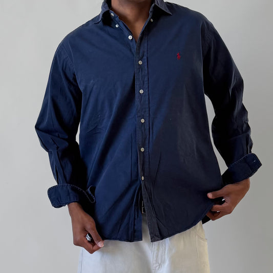 Y2K Polo Ralph Lauren Button Up Shirt - XL
