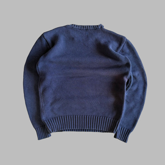 Y2K Polo Ralph Lauren Classic Flag Knit - M