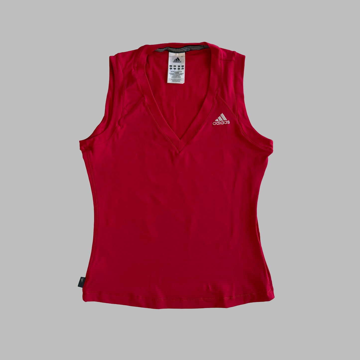 Y2K Adidas V-Neck Activewear Vest - L