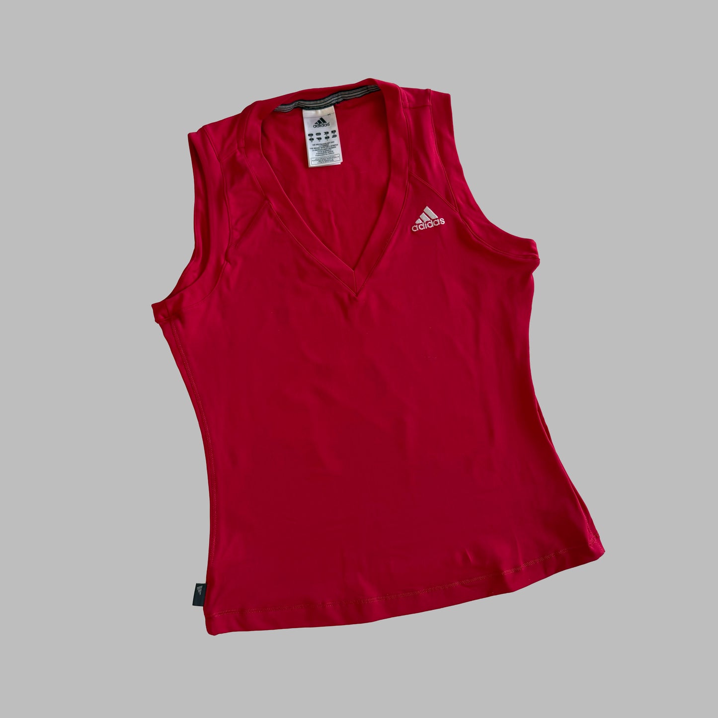 Y2K Adidas V-Neck Activewear Vest - L