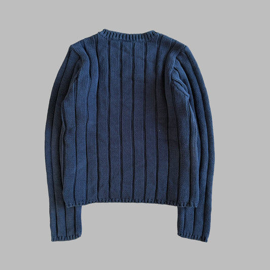 Y2K Ralph Lauren Polo Jeans Co Ribbed Flag Knit - L