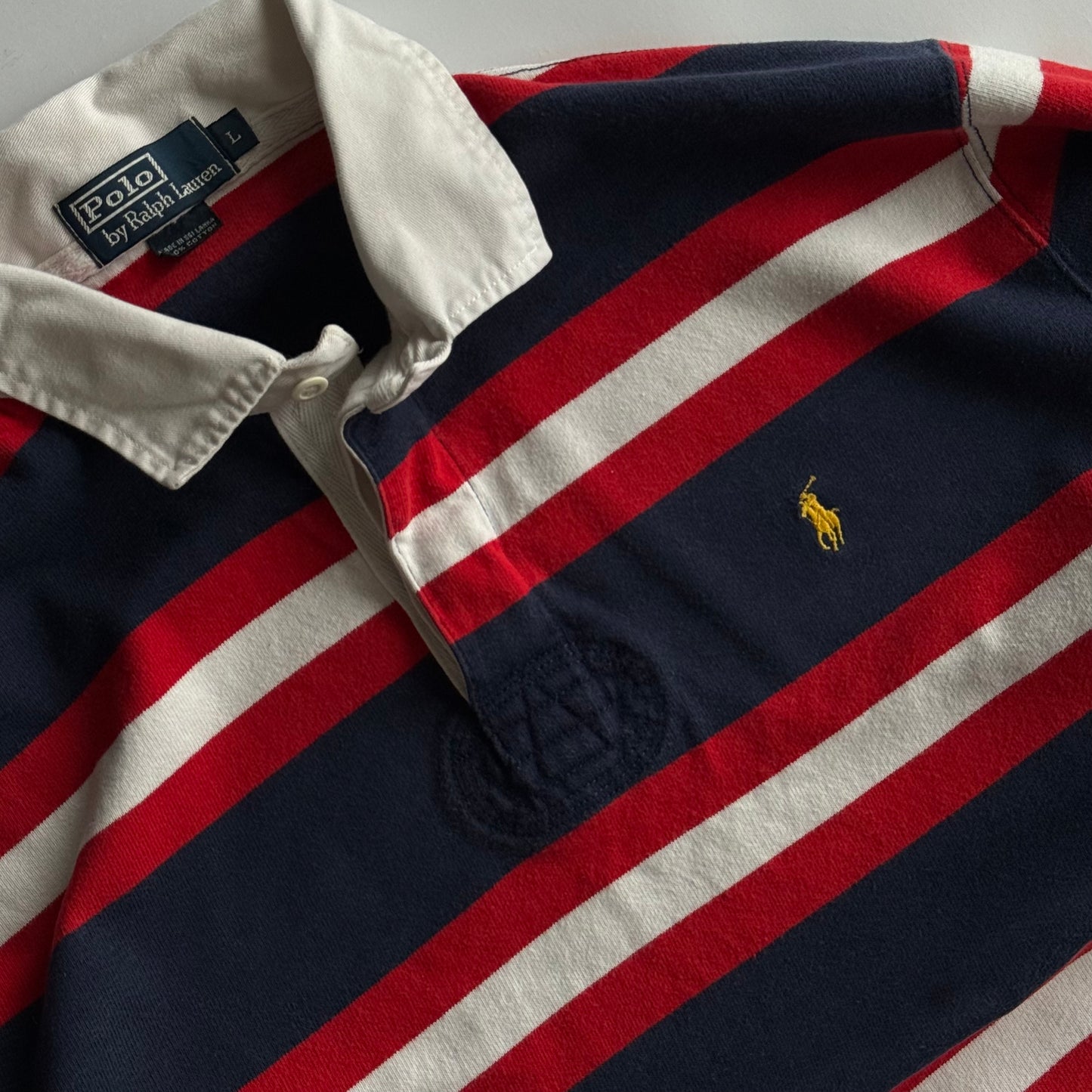 Ralph Lauren Striped Rugby Shirt - Large