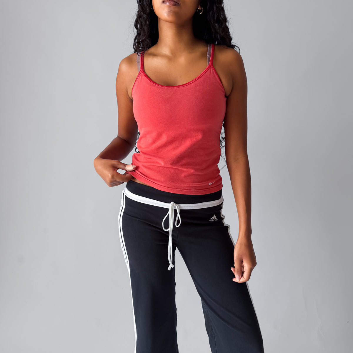 Y2K Nike Classic Swoosh Activewear Tank - M