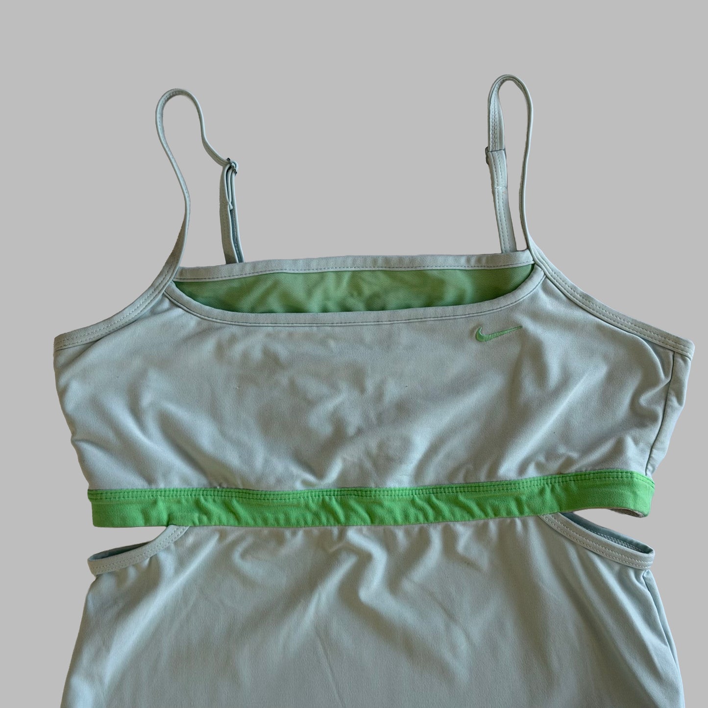 Y2K Nike Panelled Slit Activewear Tank - S