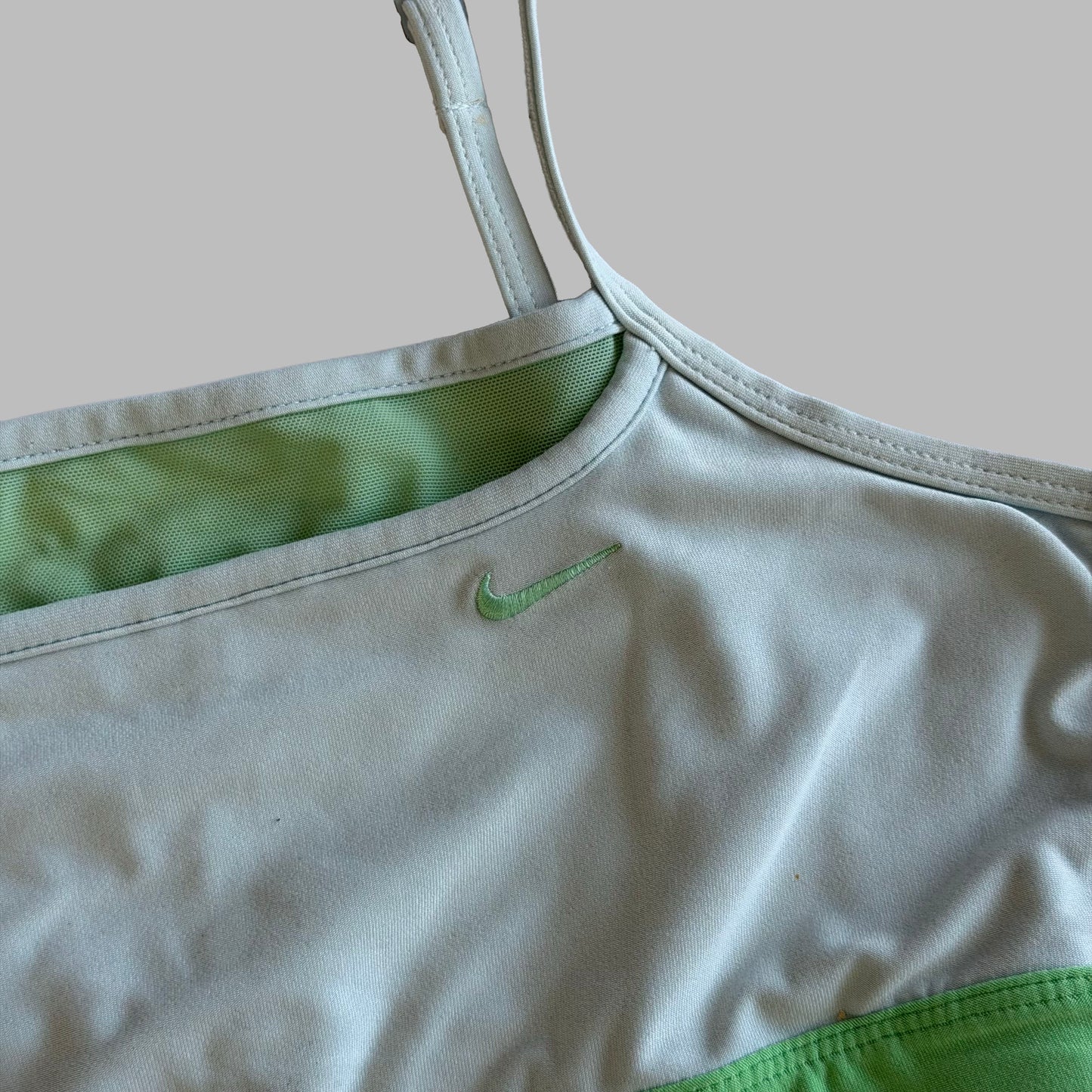 Y2K Nike Panelled Slit Activewear Tank - S