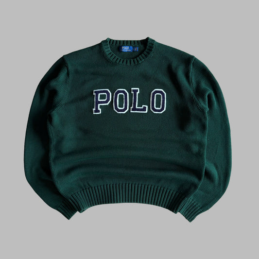 Polo Ralph Lauren Spell Out Heavy Knit - L