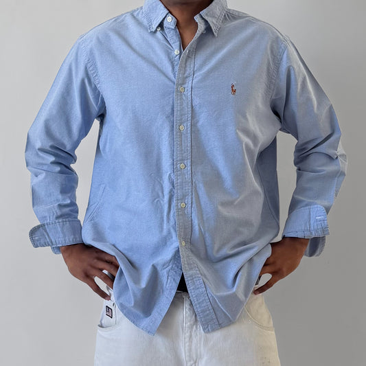 Y2K Polo Ralph Lauren Heavyweight Button Up Shirt - XL