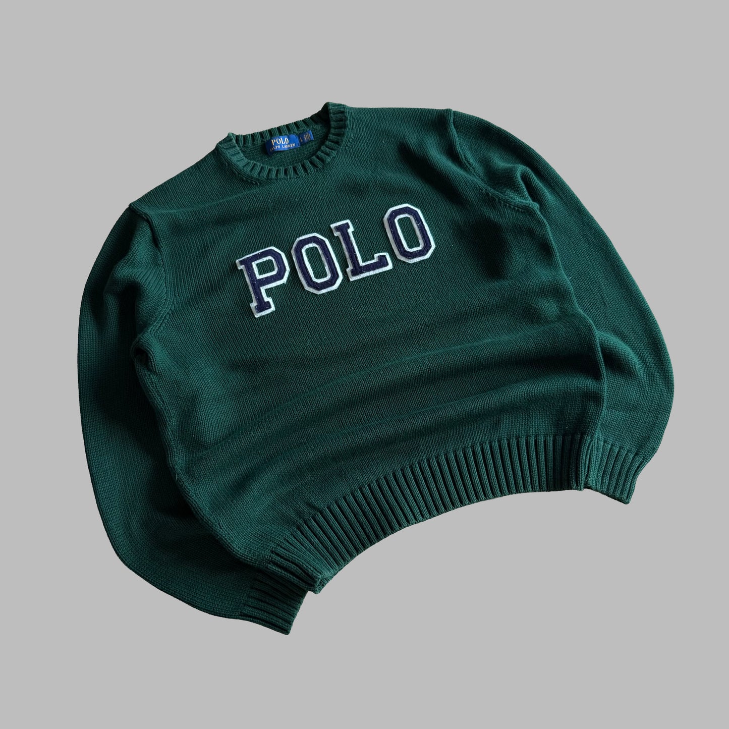 Polo Ralph Lauren Spell Out Heavy Knit - L