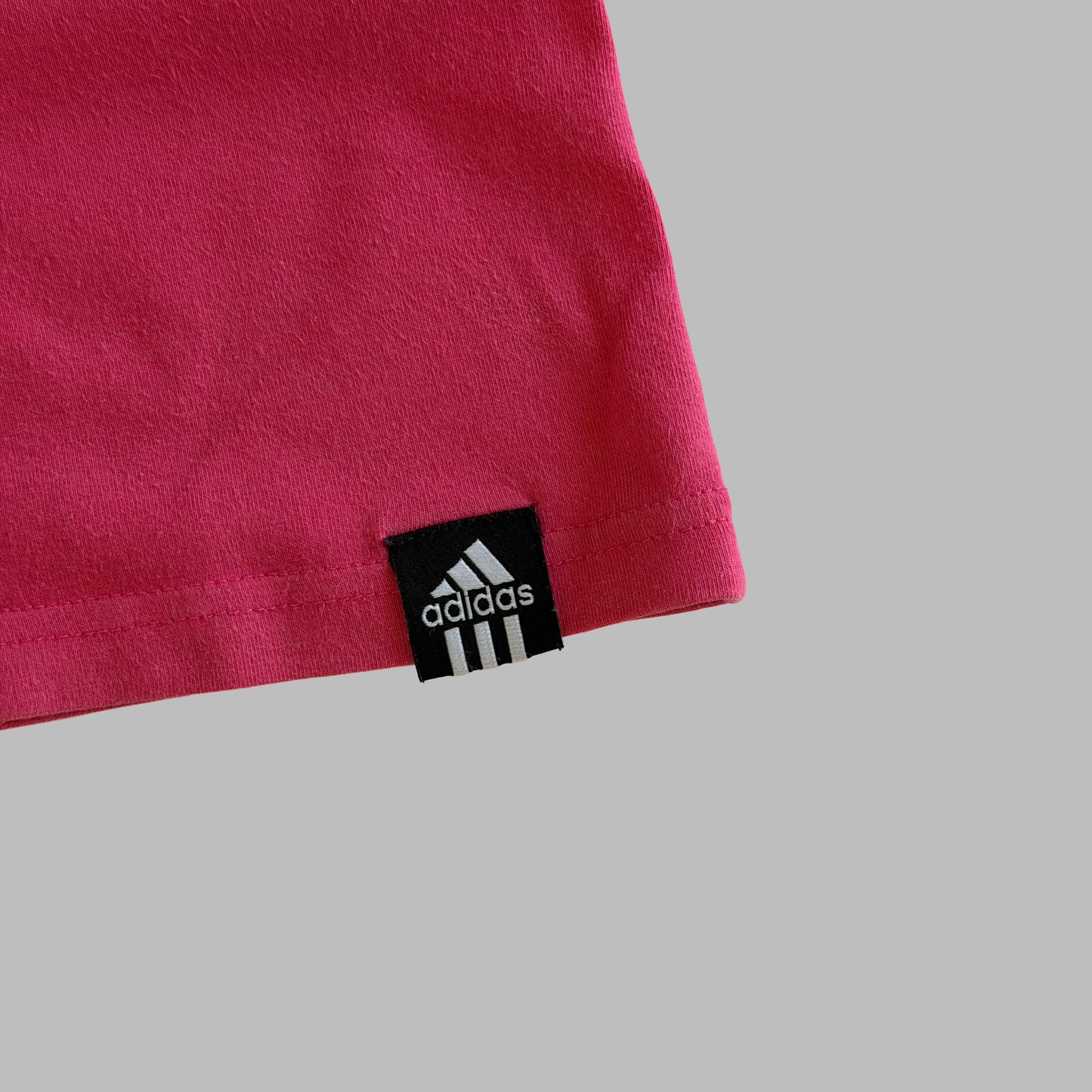 Y2K Adidas Spell Out Fitted Baby Tee - M
