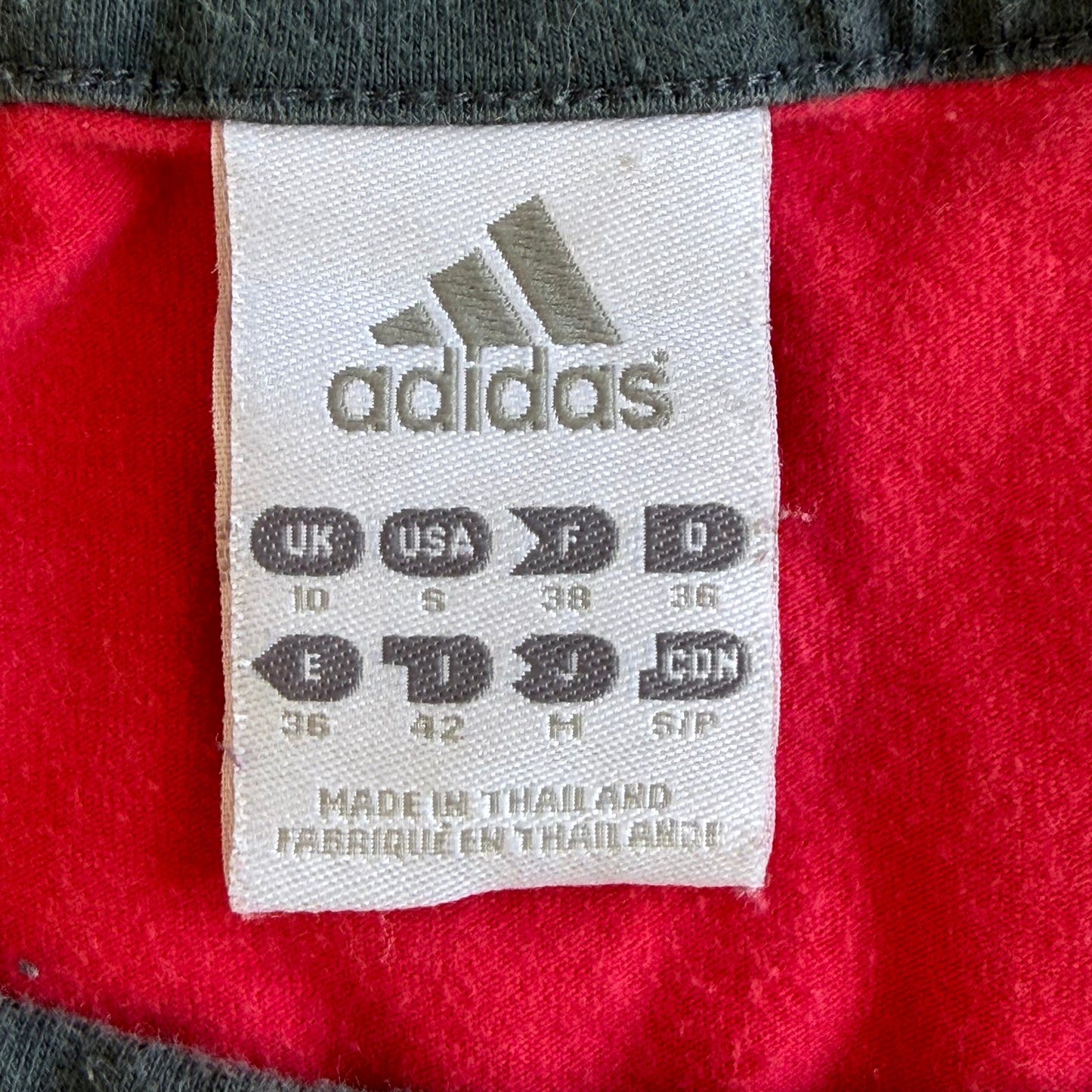 Y2K Adidas Embroidered Scoop Neck Baby Tee - S/M