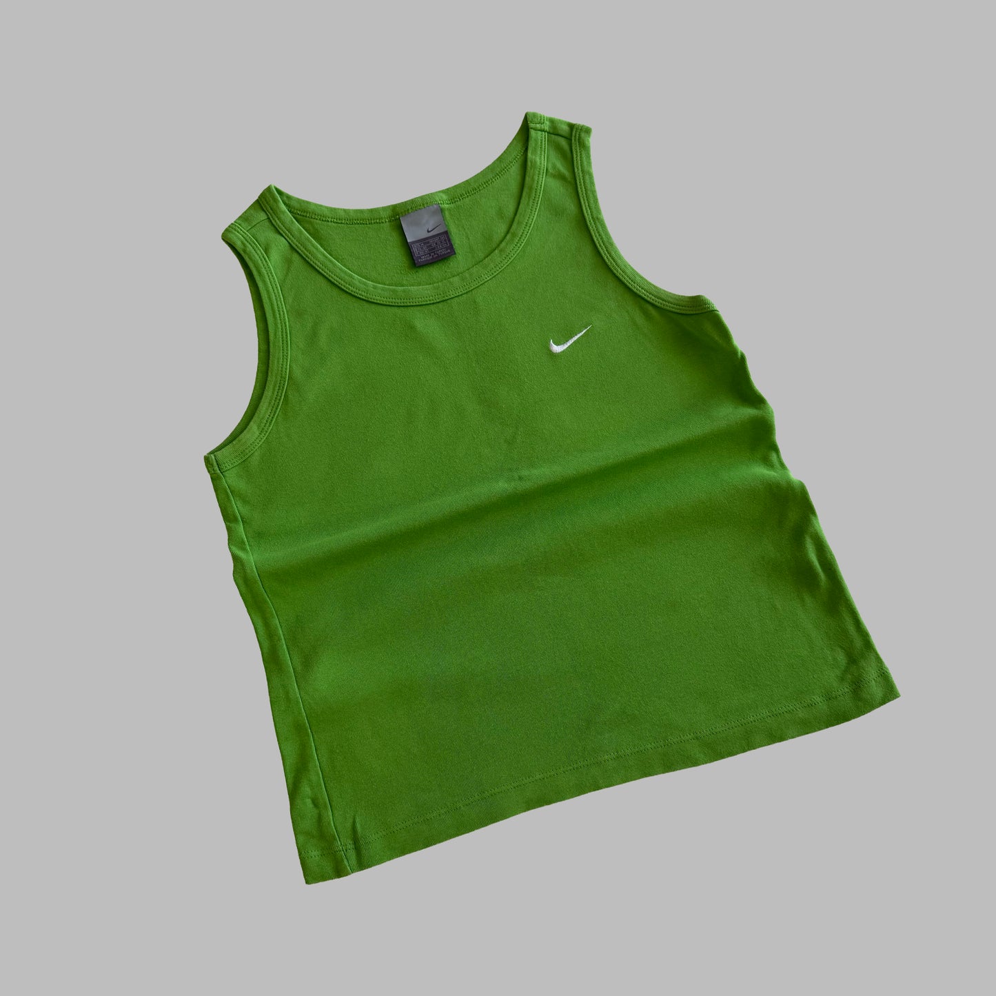 Y2K Nike Single Swoosh Fitted Tank - M