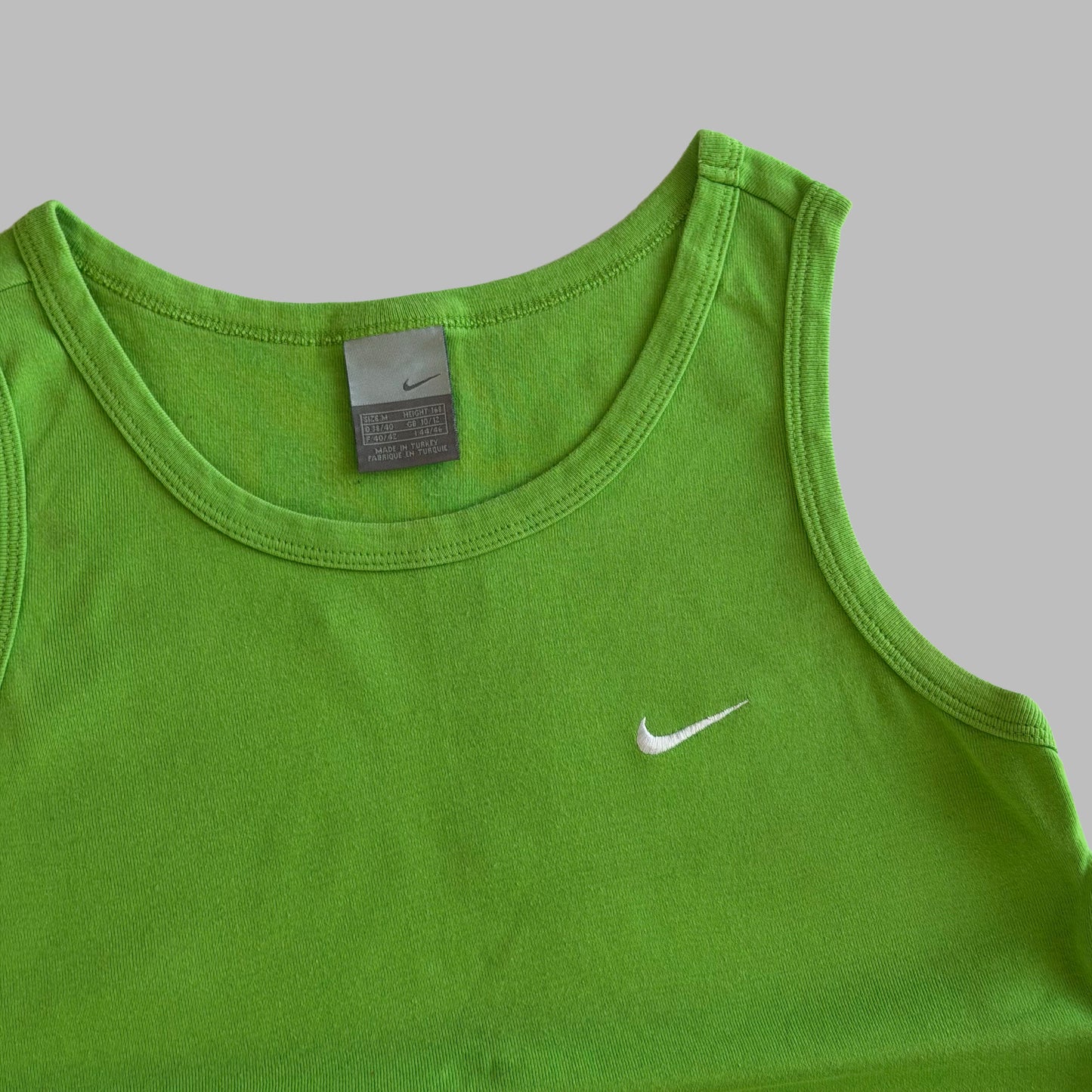 Y2K Nike Single Swoosh Fitted Tank - M