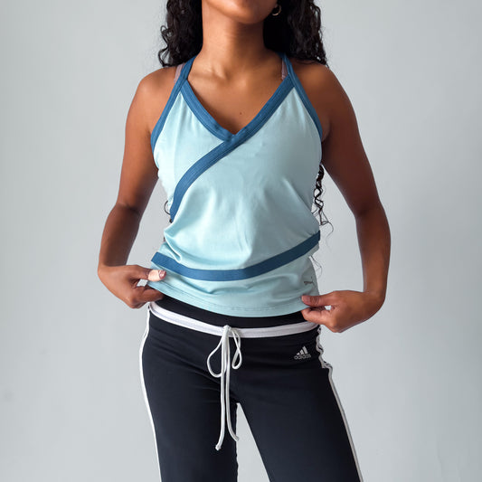 Y2K Puma Synched Racer Back Activewear Tank - L