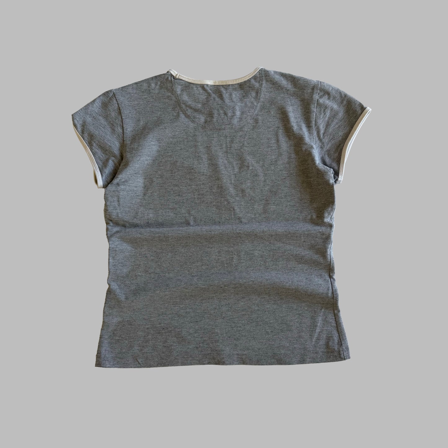 Y2K Nike Centre Swoosh Ringer Baby Tee - M