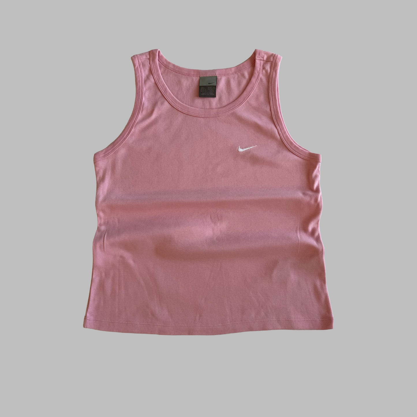 Y2K Nike Single Swoosh Fitted Tank - L