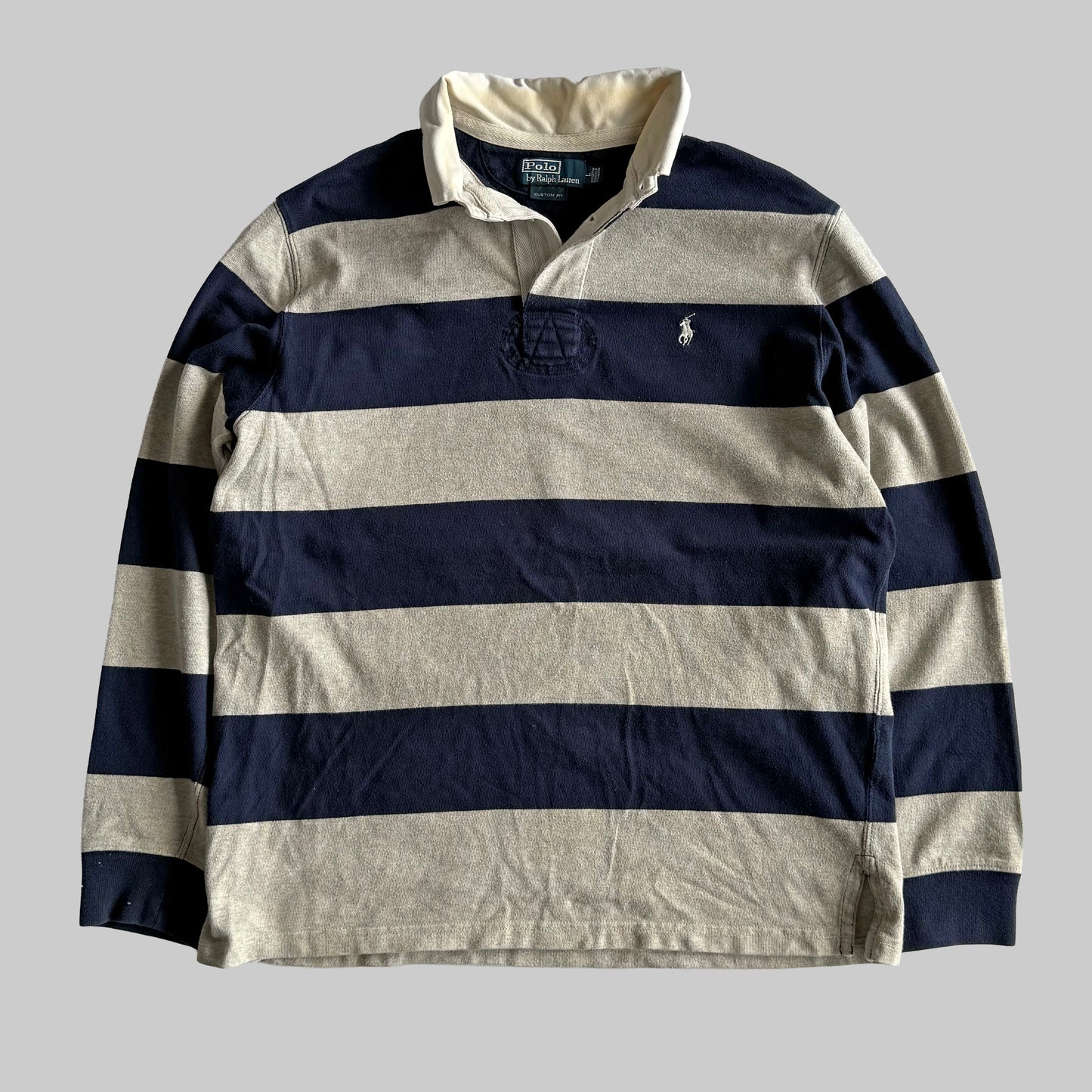 Ralph Lauren Striped Rugby Shirt - Large