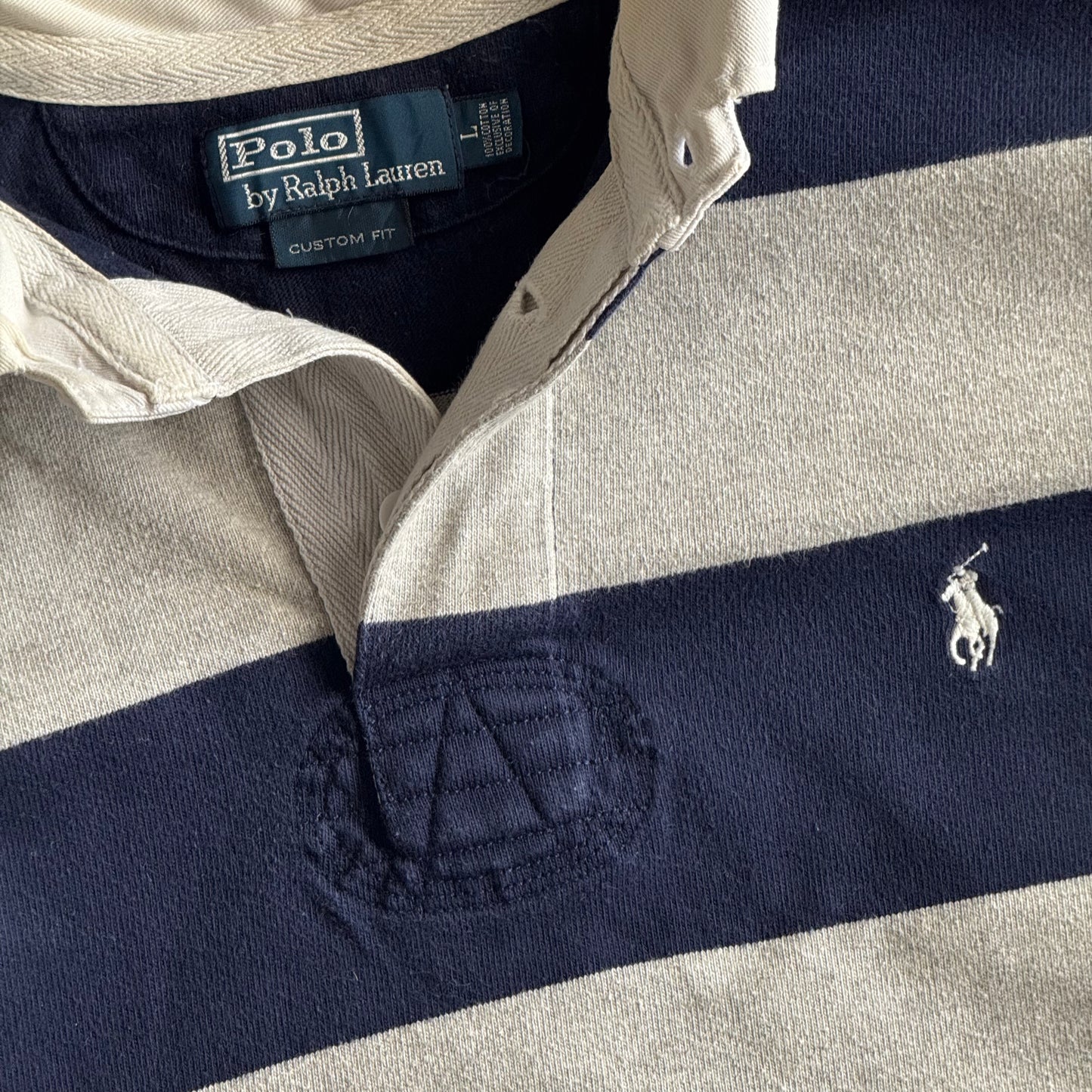 Ralph Lauren Striped Rugby Shirt - Large