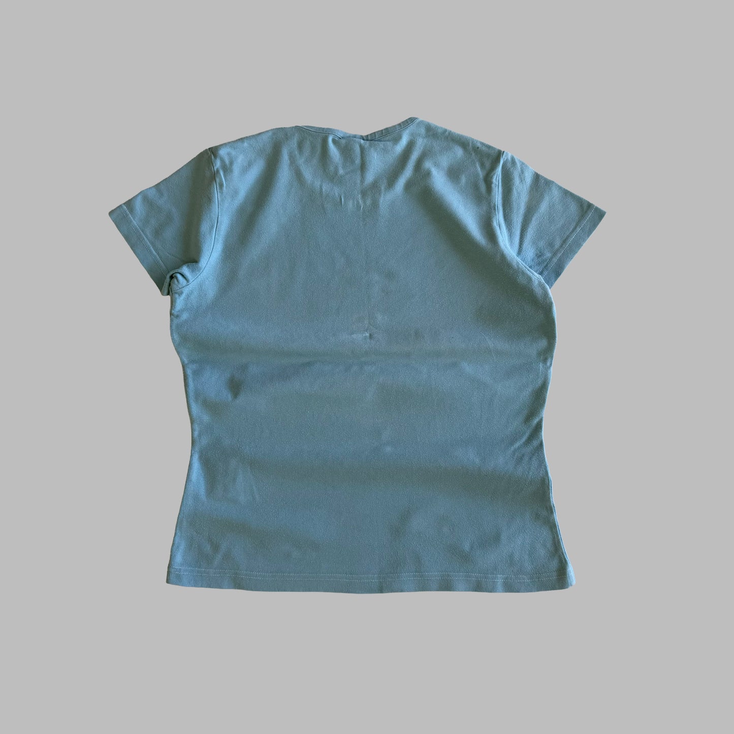 Y2K Nike Centre Swoosh Graphic Baby Tee - M