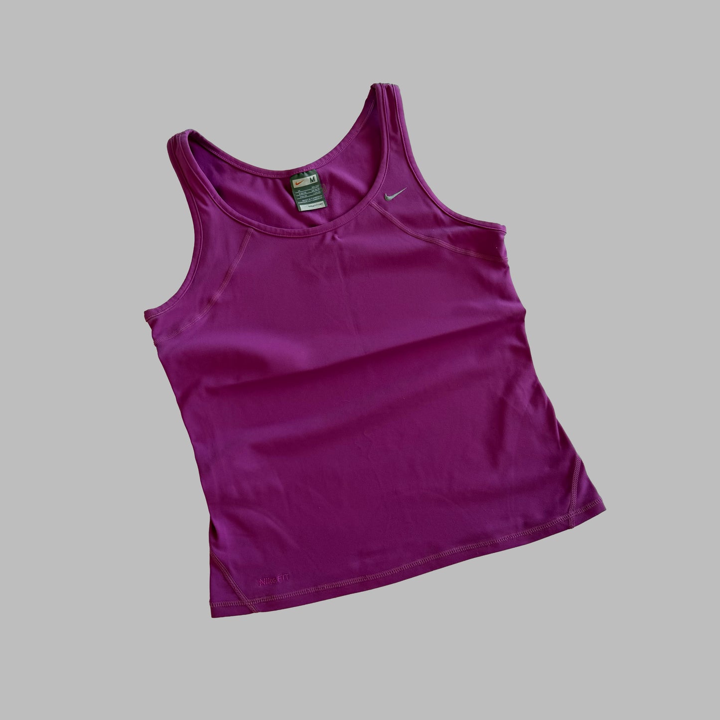 Y2K Nike Single Swoosh Activewear Top - M