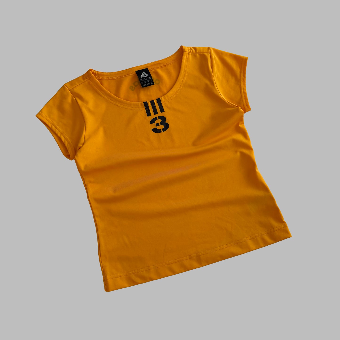 Y2K Adidas Three Stripe Activewear Top - M/L