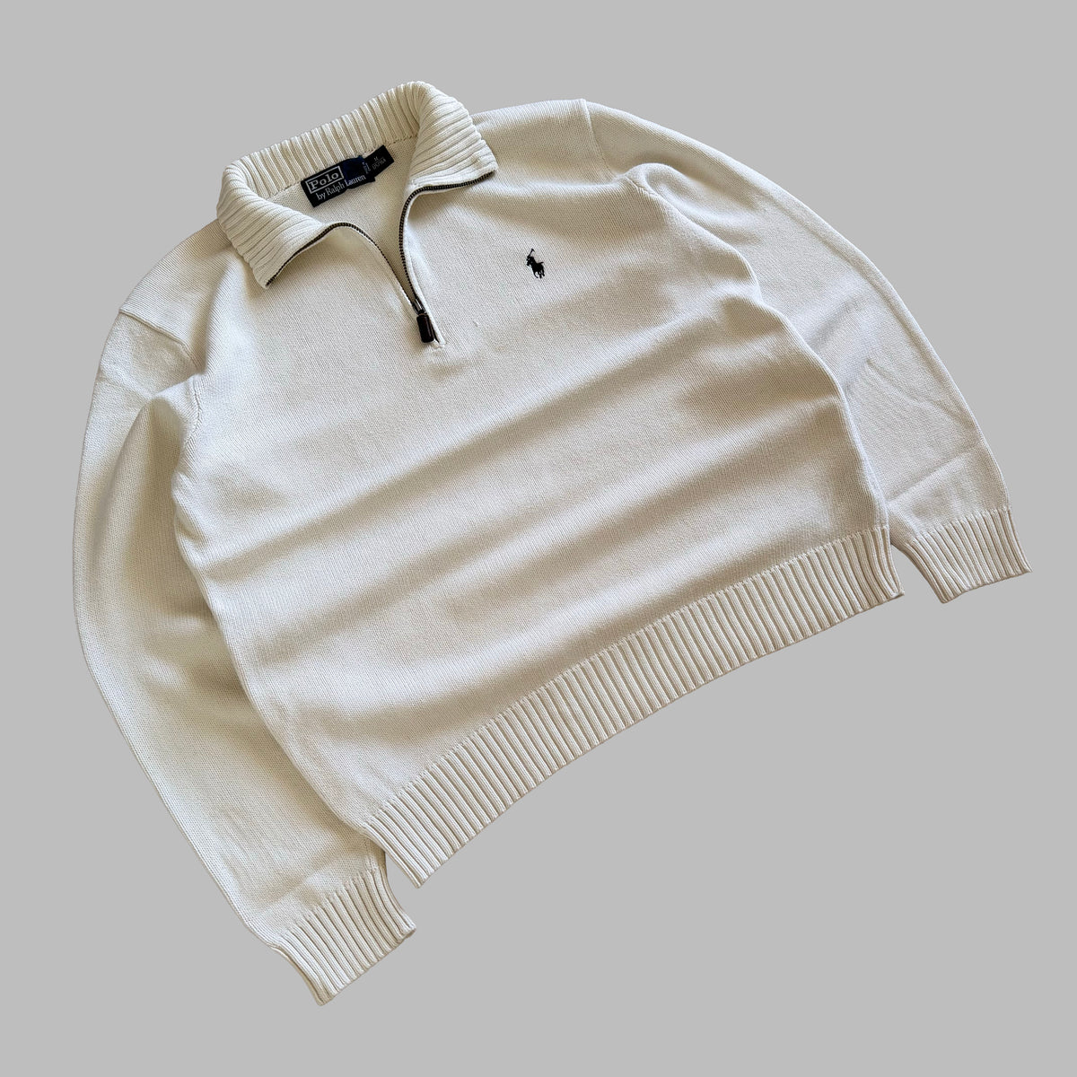 90s Polo Ralph Lauren Heavyweight Quarter Zip - M