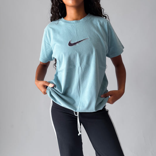 Y2K Nike Centre Swoosh T-Shirt - L