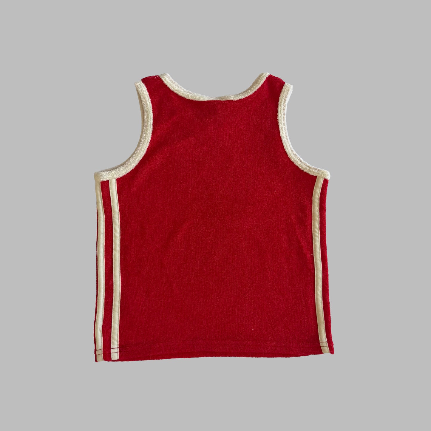 Y2K Dead Stock Adidas Three Stripe Towel Tank - XXS/XS