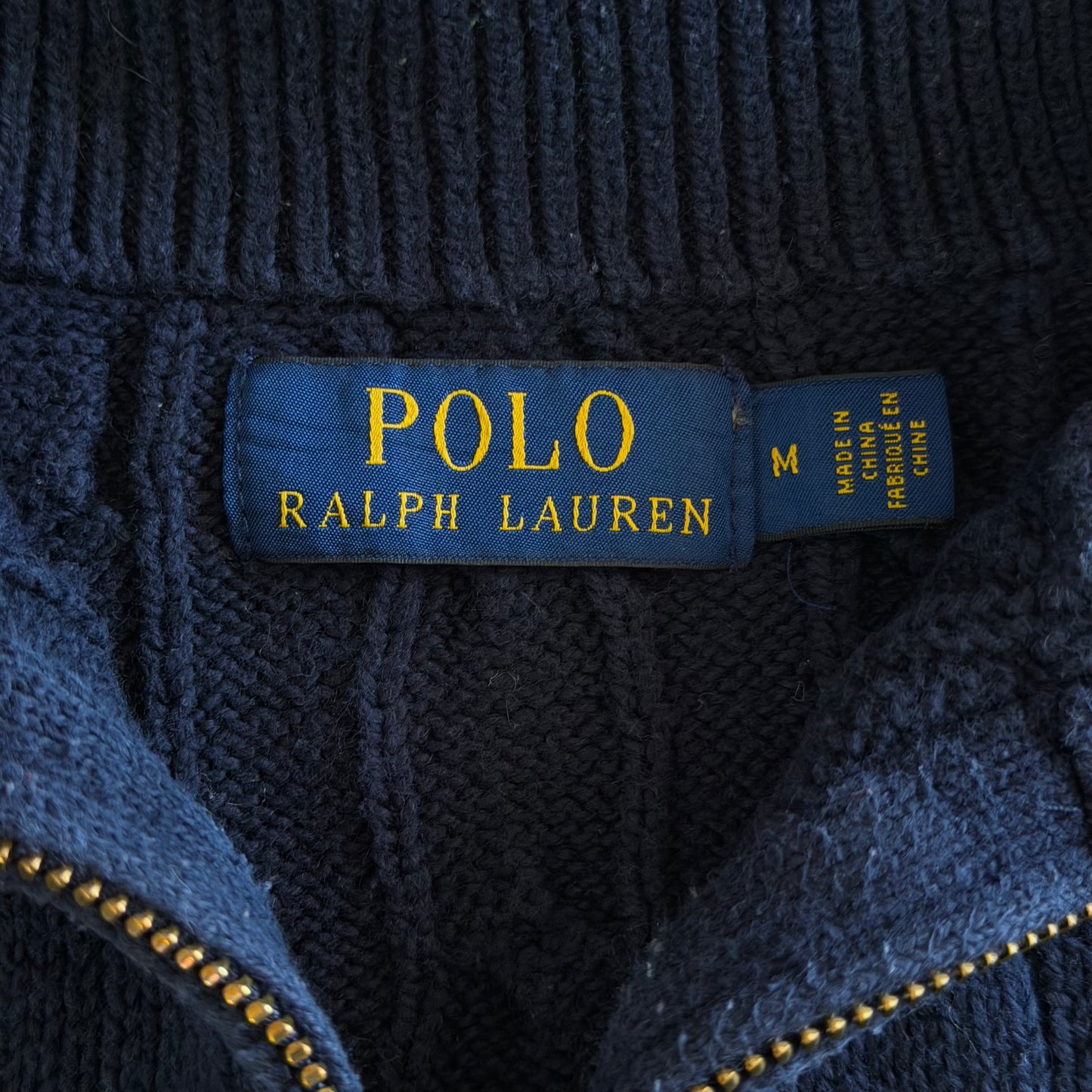Polo Ralph Lauren Cable Knit Quarter Zip - M
