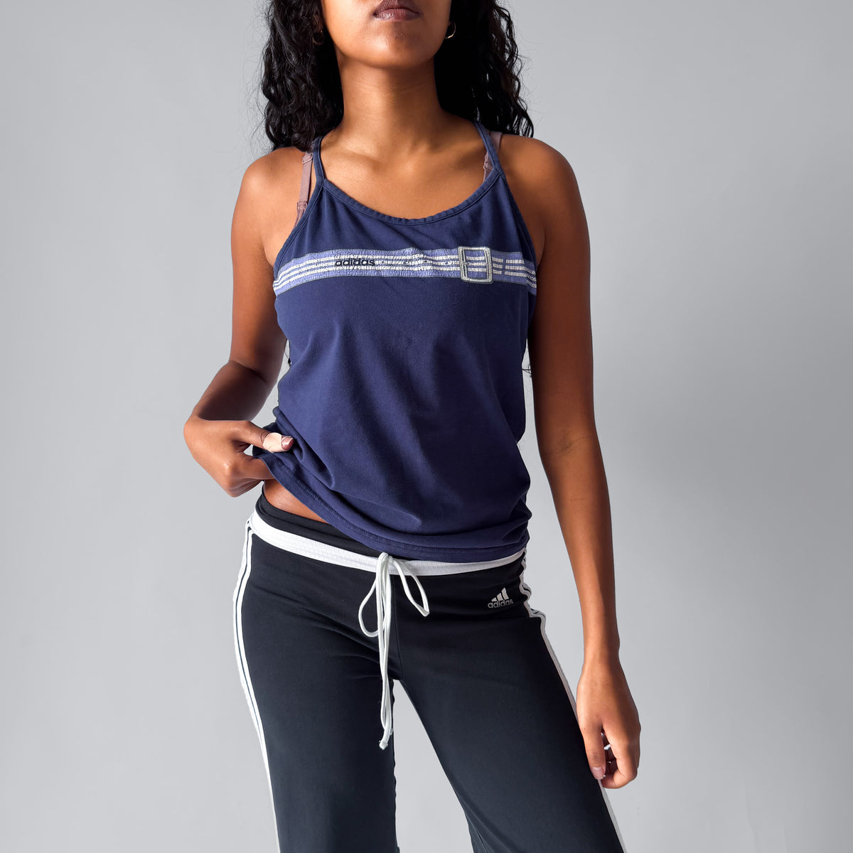 Y2K Adidas Printed Tank - M
