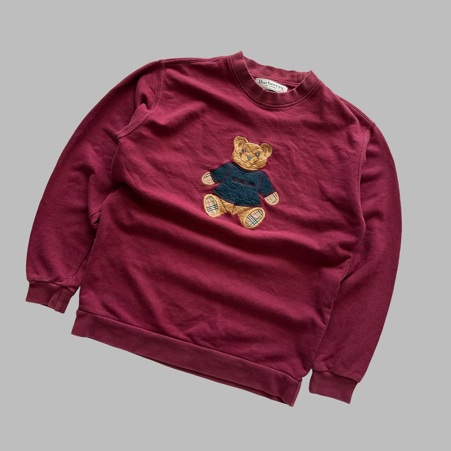 90s Burberry Teddy Bear Sweatshirt - Medium