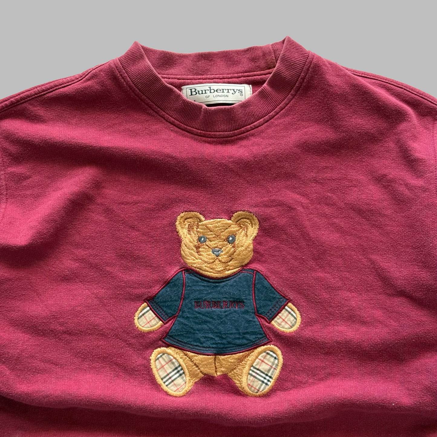 90s Burberry Teddy Bear Sweatshirt - Medium