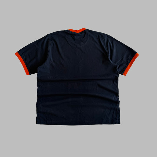Y2K Adidas Spell Out Ringer Tee - L