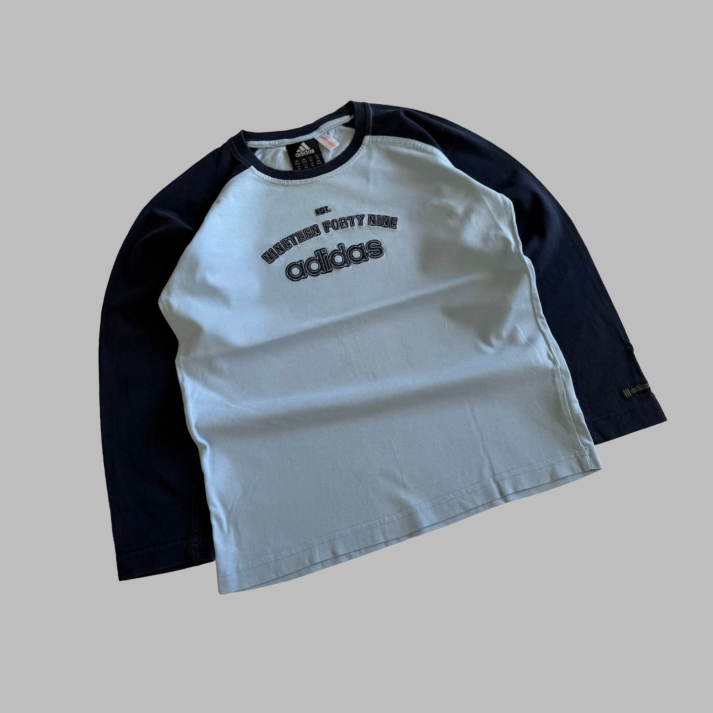 Y2K Adidas Raglan Long sleeve - S