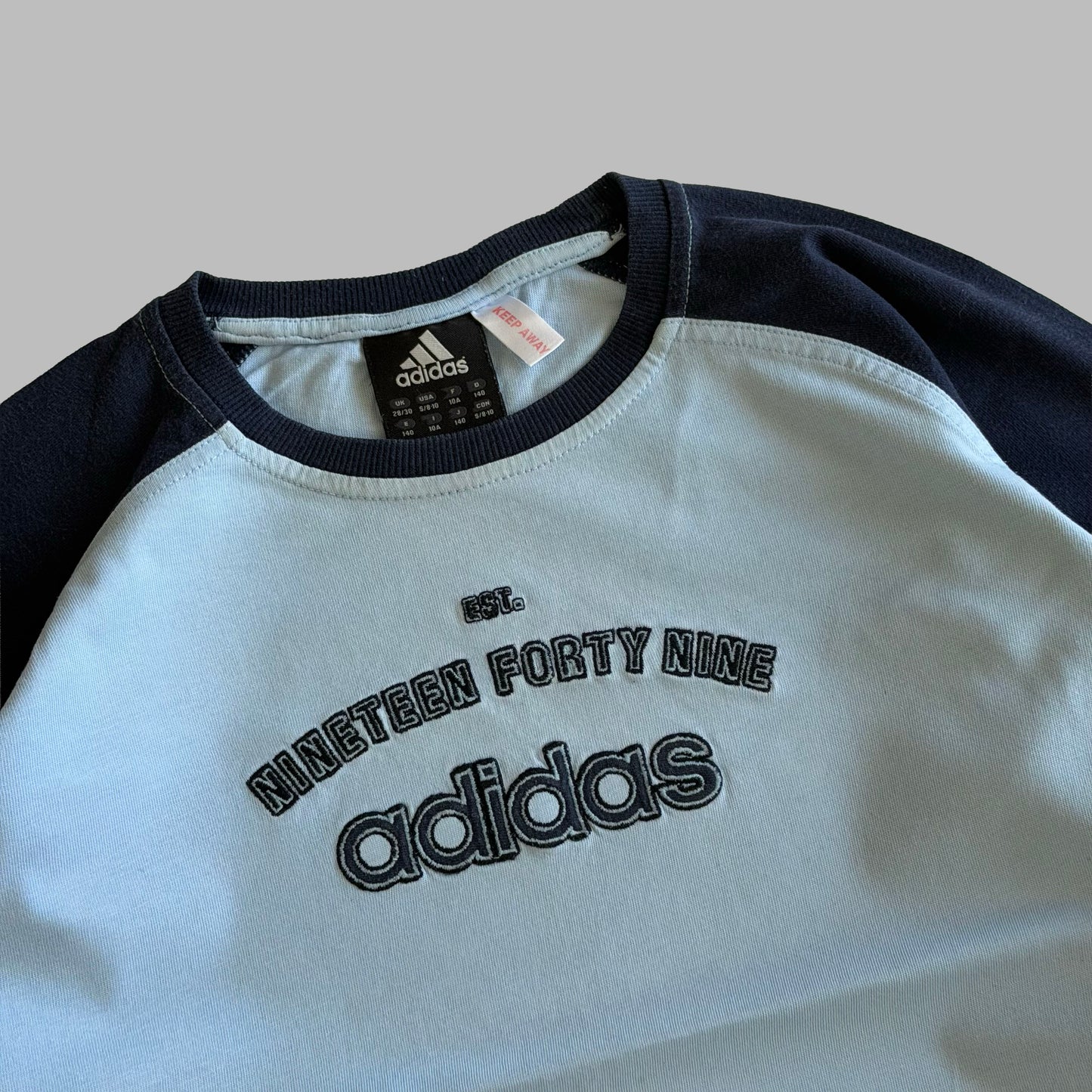 Y2K Adidas Raglan Long sleeve - S