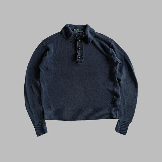 90s Polo Ralph Lauren Lightweight Henley Knit - M