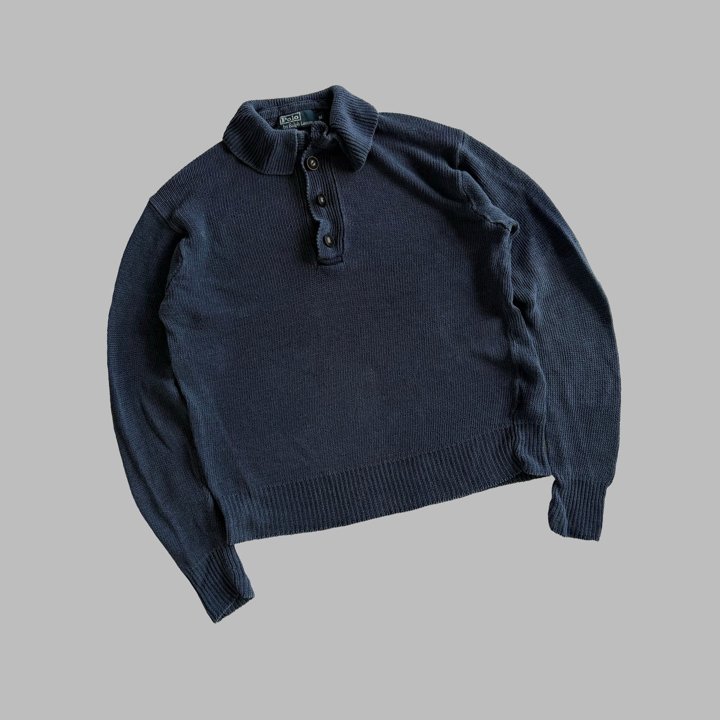 90s Polo Ralph Lauren Lightweight Henley Knit - M