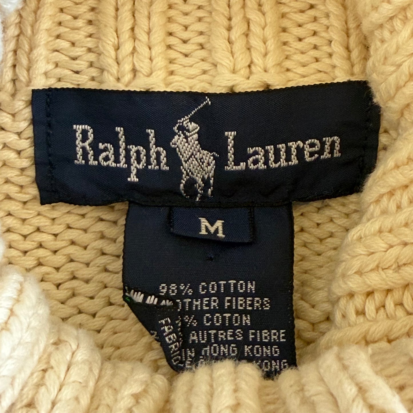 Y2K Ralph Lauren Flag Turtle Neck Knit - XL