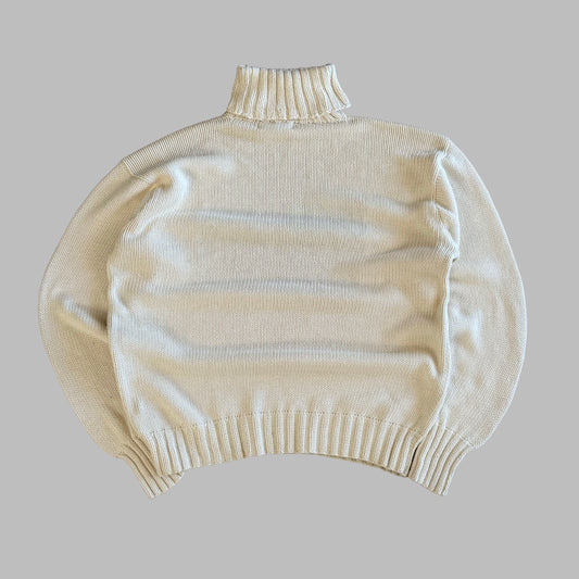 Y2K Ralph Lauren Flag Turtle Neck Knit - XL