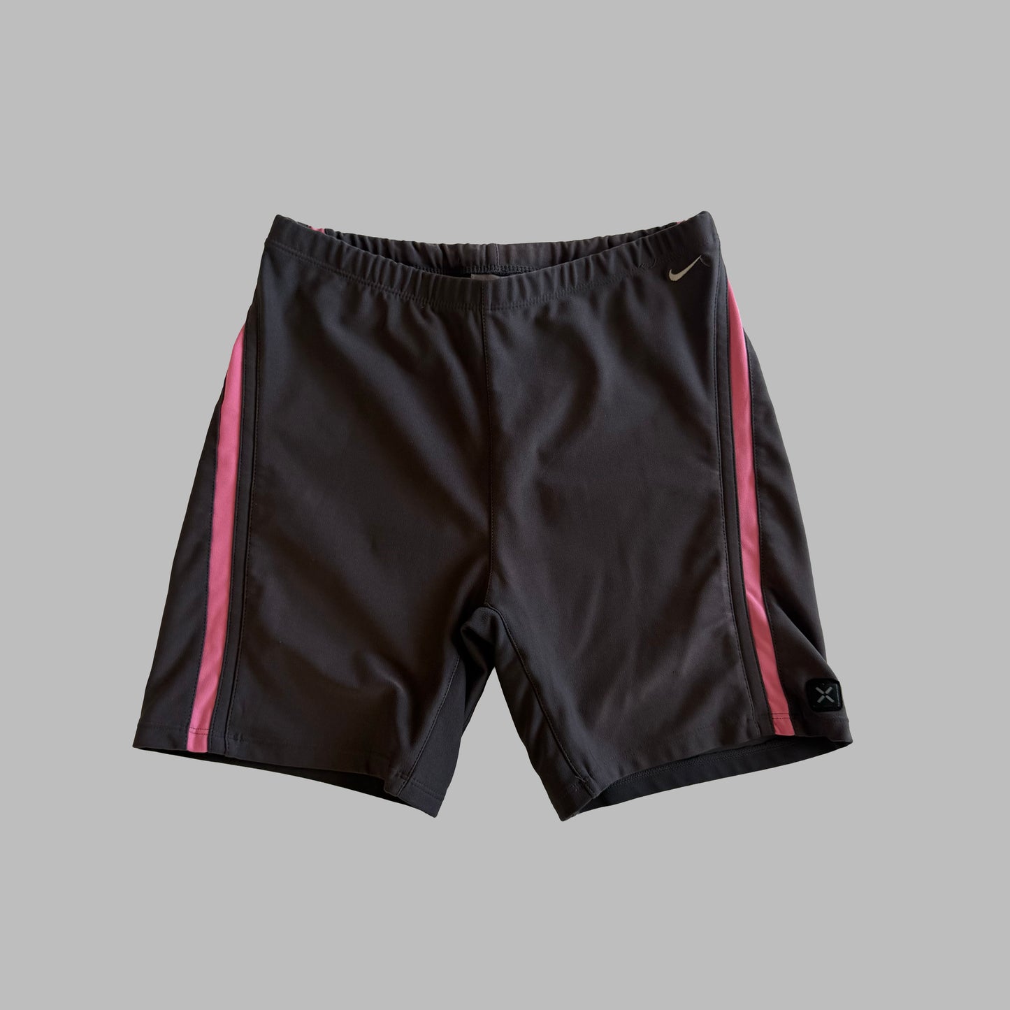 Y2K Nike Panelled Biker Shorts - S