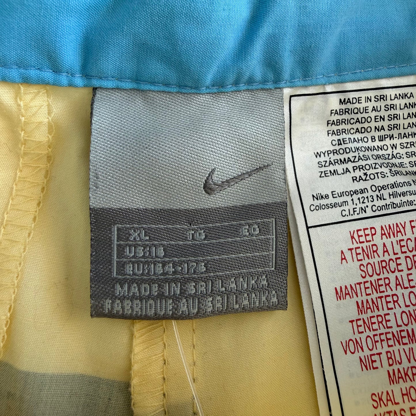Y2K Nike High Waisted 3/4 Length Track Pants - S